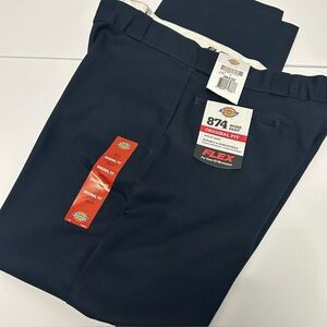 Dickies 874 Flex Work Pants 38x32 Original Fit Navy NWT Durable Wrinkle Resistan